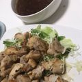 Maya0804's cooksnap of when they made 鶏もも肉焼き～柚子胡椒ステーキソースがけ.