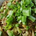 ayanova's cooksnap of when they made カリカリ納豆とひき肉の焦がし醤油スパゲッティ.