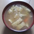 きらり流れ星's cooksnap of when they made 温まる～(*^^*)根菜たっぷり味噌汁♪.