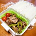 トクライ's cooksnap of when they made 牛肉とピーマンの粒マスタードソース炒め♪.