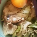 yukihos's cooksnap of when they made 簡単＊豚バラ肉と長ネギのガッツリ塩ダレ丼.