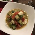 honeyrock's cooksnap of when they made オクラとトマトのお豆腐サラダ.