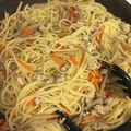 Yukari0's cooksnap of when they made シェフ直伝☆和風きんぴらパスタ.