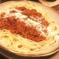 馬刺しちゃん's cooksnap of when they made ＊定番スパゲティ♪ミートソース＊.