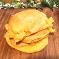 まるピメ子's cooksnap of when they made 低糖質！プロテinスフレパンケーキ.
