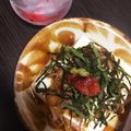 えりえる☆'s cooksnap of when they made 梅わさび　冷やしなめこあんかけ豆腐.