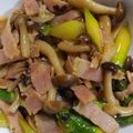 ビビとさっちん's cooksnap of when they made アスパラ、ベーコンときのこのバタポン炒め.
