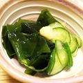 たもたん's cooksnap of when they made きゅうりとわかめのポン酢のもの？.