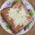 メタルマリオ's cooksnap of when they made たらこチーズトースト.