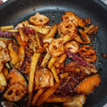 クック3K0H0S☆'s cooksnap of when they made 簡単！美味しい♡根菜のデリ風甘辛焼き☆.