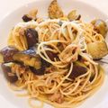 lapin22's cooksnap of when they made ツナ・えのき・なすの醤油にんにくパスタ♪.