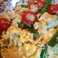 さきちママなり☆'s cooksnap of when they made トマトといんげんの彩り卵炒め.