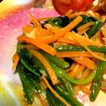 みわるーけび's cooksnap of when they made ほうれん草と人参のナムル.