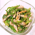 ♪＊mako＊♪'s cooksnap of when they made 簡単すぎ☆ピーマンと竹輪の塩ごま油和え.