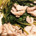 cafézinho☆'s cooksnap of when they made 空心菜（エン菜）と豚肉の塩レモン炒め.