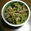 ☆えりママ☆'s cooksnap of when they made 牛肉と水菜の炒め物.