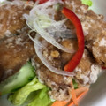 ｍｋまろん's cooksnap of when they made 中華風サバのから揚げサラダ.
