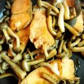 umeee913's cooksnap of when they made 鮭としめじのバターポン酢炒め.