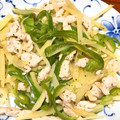 ☆にゃんちゅう★'s cooksnap of when they made 鶏胸肉とじゃが芋とピーマンのあっさり炒め.