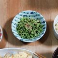 ハルぽんにゃんこ's cooksnap of when they made 栄養満点♪豆苗の黒ごま合え★.