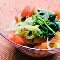 島子☆'s cooksnap of when they made モロヘイヤとトマトの簡単サラダ.