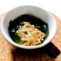 azbjbn's cooksnap of when they made あっさりなめたけ×わかめの　即席スープ.