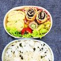 おにぎり99's cooksnap of when they made 弁当　くるくる豚肉紫蘇海苔チーズ揚げ巻き.