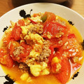おか～さん's cooksnap of when they made 豚肉とトマトと卵のシンプル甘酢炒め.