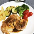 クック4JJMG3☆'s cooksnap of when they made 鶏もも肉の粒マスタード照り焼き.