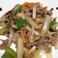 はるいろいちご's cooksnap of when they made 牛こまのやみつきバタぽん炒め。.