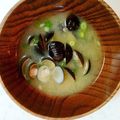 Oga342's cooksnap of when they made 時短砂抜きで♪ふっくらシジミの味噌汁.