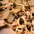 メロンクロームソーダ's cooksnap of when they made レンジで時短！豚肉と大根としめじの煮物.