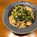 minto1117's cooksnap of when they made つるむらさきのパスタ.