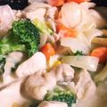 YURINAZUNA's cooksnap of when they made 簡単 鶏肉と野菜クリーム煮。.