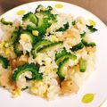 ぱんだ170071's cooksnap of when they made 苦くない♪鶏皮とゴーヤのチャーハン.