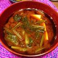 ちゃぴ♥'s cooksnap of when they made ほうれん草と豆腐のお味噌汁.