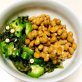 azbjbn's cooksnap of when they made 混ぜるだけ♪めかぶと納豆ねばねば和え.