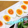 ゆけり３兄弟's cooksnap of when they made 誰でも完璧！つるピカ半熟ゆで卵【糖質制限.