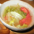 kumipon52's cooksnap of when they made トマトとレタスのさっぱりスープ♪.