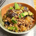 卯月のうさぎ２０１４'s cooksnap of when they made 茄子とオクラの肉みそ炒め。.