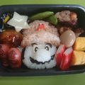 ☆ナッチ☆'s cooksnap of when they made スーパーマリオ＊マリオ弁当.