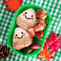あやぽむCafé♡♡'s cooksnap of when they made 秋♪くりとどんぐりのキャラ弁.