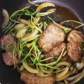 ♥さと♥'s cooksnap of when they made 牛肉と豆苗のオイスターソース炒め.