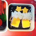 あくび王子まま's cooksnap of when they made キャラ弁？生ビール〜♪.