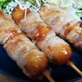 rikumama16's cooksnap of when they made みたらし団子の肉巻き.
