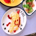 ゆうあやまま☆'s cooksnap of when they made 簡単朝食キャベツ炒めにスクランブルエッグ.