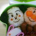 龍巻りん's cooksnap of when they made キャラ弁*しょくぱんまんおにぎり.