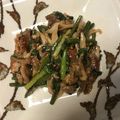 R2016's cooksnap of when they made 4種のきのこと豚肉のネギ味噌炒め.