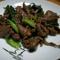 みじゅーくもーの's cooksnap of when they made 小松菜と牛肉のあっさり炒め.