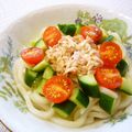 runa10's cooksnap of when they made 簡単 サラダうどん.